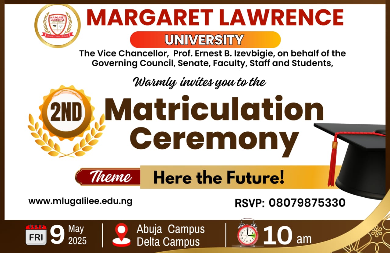 THE SECOND MATRICULATION CEREMONY OF MARGARET LAWRENCE UNIVERSITY